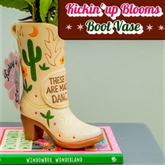 Thumbnail 2 - Giddy Up and Party Cowgirl Boot Vase
