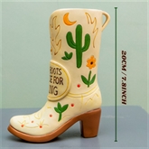 Thumbnail 4 - Giddy Up and Party Cowgirl Boot Vase