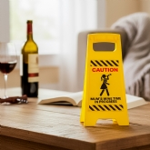 Thumbnail 1 - Mum's Wine Time in Progress Desk Warning Sign