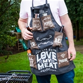 Thumbnail 1 - Man's Love My Meat Canvas Apron