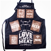 Thumbnail 3 - Man's Love My Meat Canvas Apron