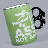 Thumbnail 5 - Powered By Ass Not Gas - Bike Mug