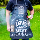 Thumbnail 4 - Man's Love My Meat Canvas Apron