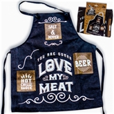 Thumbnail 5 - Man's Love My Meat Canvas Apron