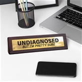 Thumbnail 1 - Undiagnosed Wooden Desk Sign