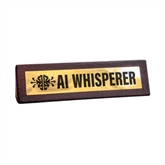 Thumbnail 2 - AI Whisperer Wooden Desk Sign