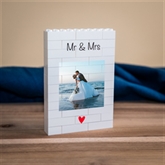 Thumbnail 3 - Personalised "Mr & Mrs" LEGO Brick Photo Upload Blocks
