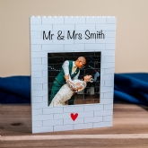 Thumbnail 1 - Personalised "Mr & Mrs" LEGO Brick Photo Upload Blocks
