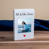 Thumbnail 3 - Personalised "Mr & Mrs" LEGO Brick Photo Upload Blocks
