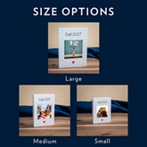 Thumbnail 2 - Personalised "Estd…" Birthday LEGO Brick Photo Upload Blocks