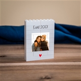 Thumbnail 4 - Personalised "Estd…" Birthday LEGO Brick Photo Upload Blocks