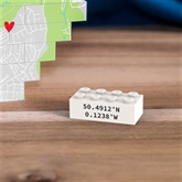 Thumbnail 4 - Personalised "Where We Met" Heart-Shaped LEGO Brick Map Keepsakes