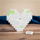 Thumbnail 7 - Personalised "Where We Met" Heart-Shaped LEGO Brick Map Keepsakes