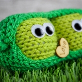 Thumbnail 2 - Hand Knitted Amigurumi Two Peas in a Pod