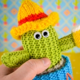Thumbnail 2 - Hand Knitted Cactus Holding Beer