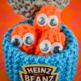 Thumbnail 2 - Hand Knitted Baked Beans Can with Individual Beans