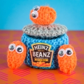 Thumbnail 1 - Hand Knitted Baked Beans Can with Individual Beans