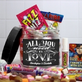 Thumbnail 1 - All You Need Is Love Personalised Sweet Jar