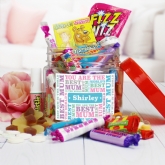 Thumbnail 1 - Personalised Best Mum Sweet Jar