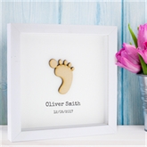 Thumbnail 1 - Personalised Baby Feet Framed Poster