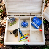 Thumbnail 3 - Personalised Fishing Gear Compartment Wooden Box