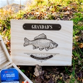 Thumbnail 6 - Personalised Fishing Gear Compartment Wooden Box