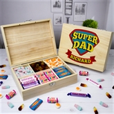 Thumbnail 1 - Personalised Super Dad Wooden Sweet Box