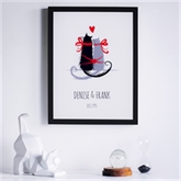 Thumbnail 2 - Personalised 'Purr-fect Love' Framed Print
