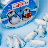 Thumbnail 2 - Personalised Christmas Penguin Jelly Sweet Jar