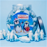 Thumbnail 6 - Personalised Christmas Penguin Jelly Sweet Jar
