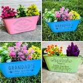 Thumbnail 1 - Personalised Metal Planters