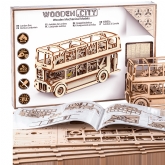 Thumbnail 7 - Wooden City Vintage London Bus Model Construction Kit