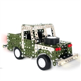 Thumbnail 2 - Land Rover with LED Lights Metal Construction Set 