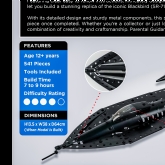 Thumbnail 4 - Blackbird Mach 3 Spy Plane Metal Construction Set