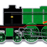 Thumbnail 3 - Flying Scotsman Shaped Wooden Jigsaw Puzzle