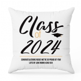 Thumbnail 2 - Personalised Class Of Graduation Cushion