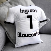 Thumbnail 2 - Personalised Rugby Shirt Shaped Cushions