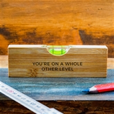 Thumbnail 1 - "Whole Other Level" Wooden Spirit Level Bottle Opener