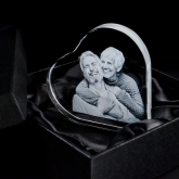 Thumbnail 6 - Personalised Engraved Photo Crystal Heart