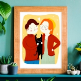 Thumbnail 11 - Personalised Custom Illustrated Family Portraits 