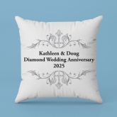 Thumbnail 4 - Personalised Diamond Anniversary Cushion