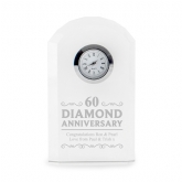 Thumbnail 6 - Engraved Diamond Wedding Anniversary Mantel Clock