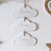 Thumbnail 4 - Handmade Welcome to the World Cloud Hanging Decoration
