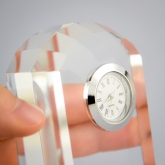 Thumbnail 2 - Engraved Crystal Mantel Clock