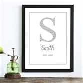 Thumbnail 1 - Personalised Family Initial Print Gift Voucher