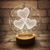 Thumbnail 1 - Personalised I Love You Light Up Sign