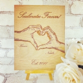 Thumbnail 1 - Heart Hands Personalised Wooden Plaque