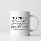 Thumbnail 1 - Dictionary Definition Personalised Teacher Mug