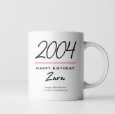 Thumbnail 2 - Classy 18th Birthday Year Personalised Mug