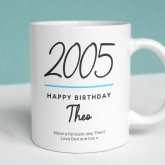 Thumbnail 1 - Classy 18th Birthday Year Personalised Mug